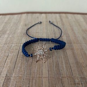 Handcrafted Braided Sun Charm Bracelet